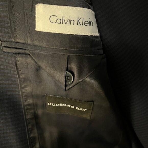 Men's Calvin Klein Suit 38R 100% Wool - Picture 5 of 8